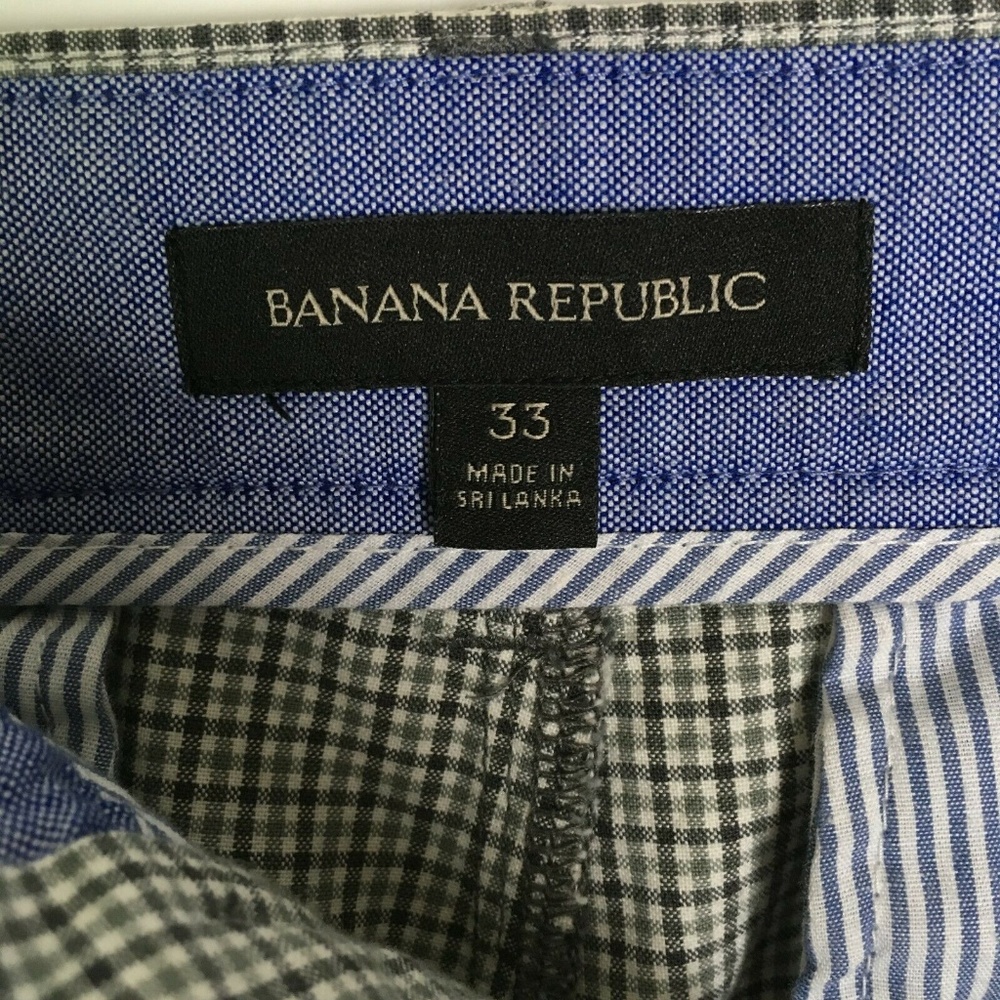 Banana Republic Men's Preppy Plaid Shorts Size 33 - Picture 7 of 7